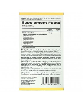 California Gold Nutrition, LactoBif, пробиотики, 30 млрд КОЕ, 60 вегетарианских капсул